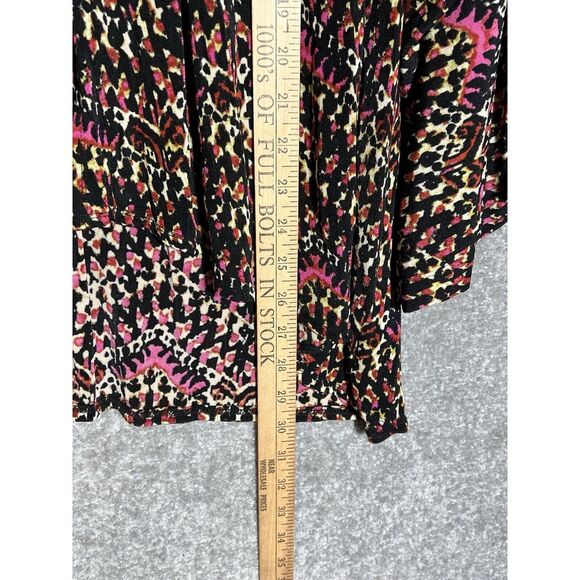 Vintage Chicos Travelers Slinky Knit Open Front Cardigan Womens Size 3 US Sz 16 - Picture 5 of 5